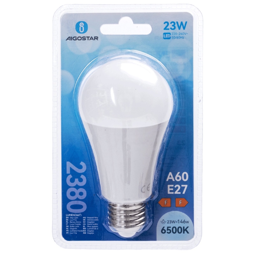 LED-pære A60 E27/23W/230V 6500K - Aigostar