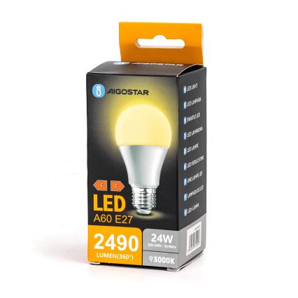 LED-pære A60 E27/24W/230V 3000K - Aigostar