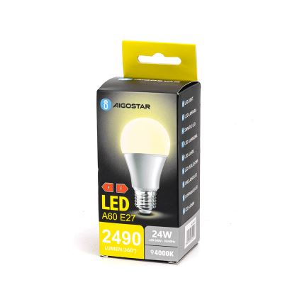 LED-pære A60 E27/24W/230V 4000K - Aigostar