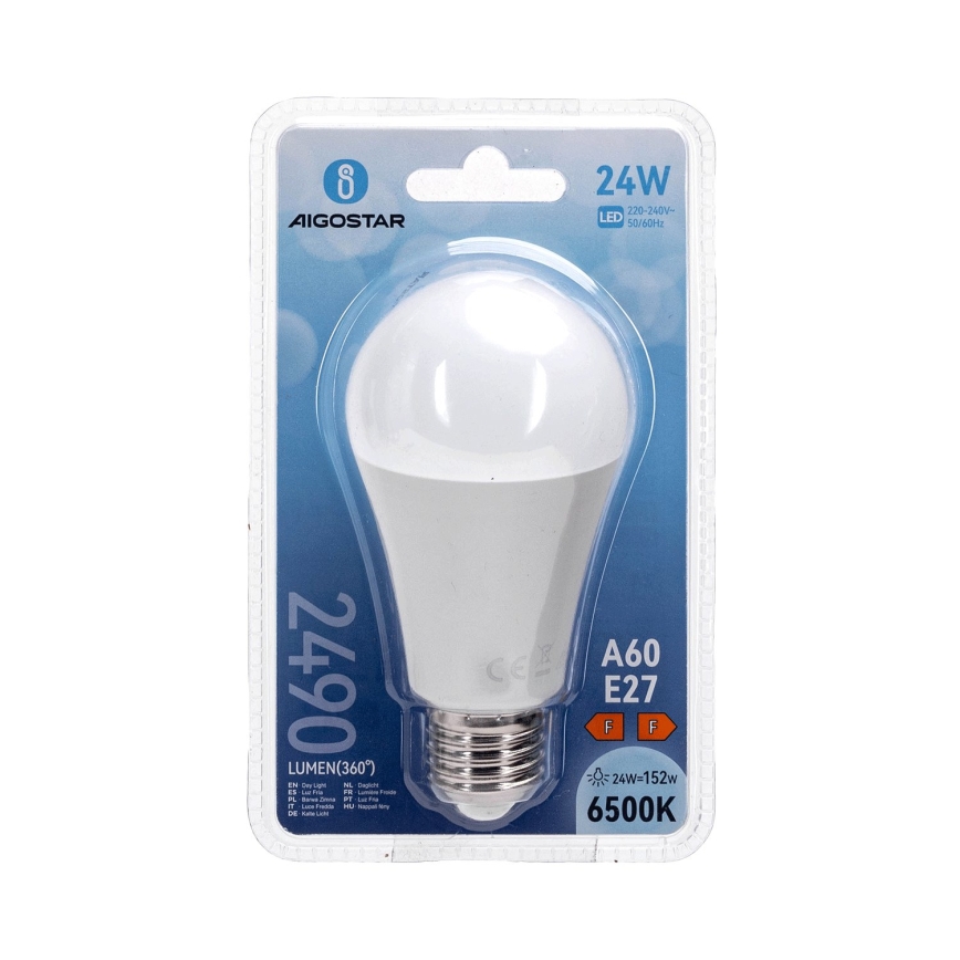 LED-pære A60 E27/24W/230V 6500K - Aigostar