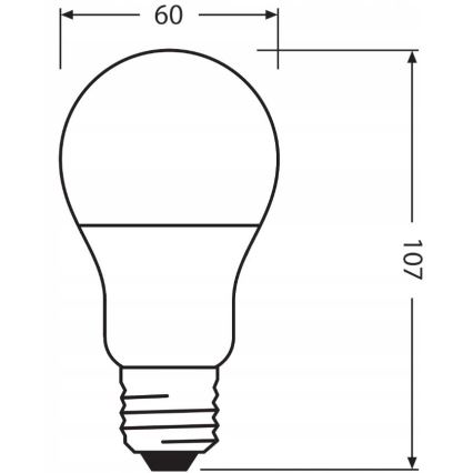 LED pære A60 E27/8,5W/230V 2700K - Ledvance genanvendt plast