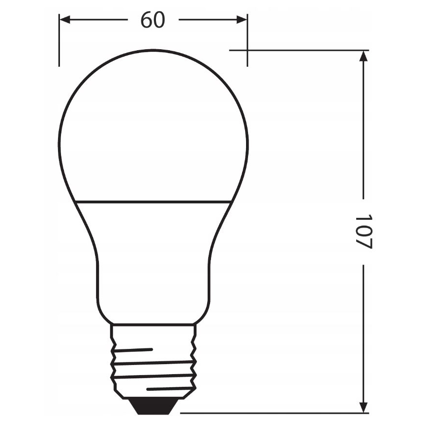 LED pære A60 E27/8,5W/230V 2700K - Ledvance genanvendt plast