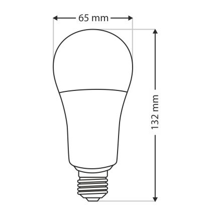 LED-pære A65 E27/18W/230V 4200K
