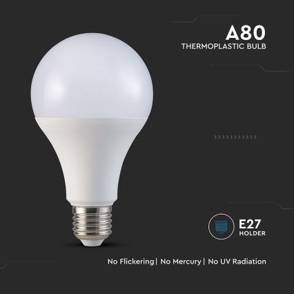 LED-pære A80 E27/20W/230V 3000K
