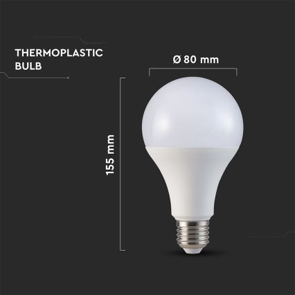 LED-pære A80 E27/20W/230V 3000K