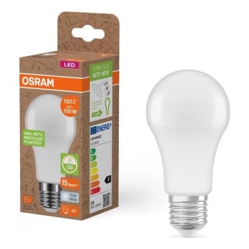 LED Pære af genanvendt plast A100 E27/14W/230V 4000K - Osram