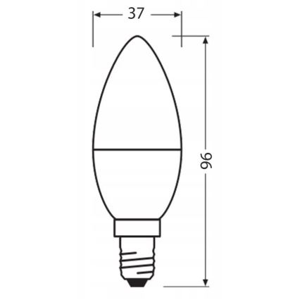 LED Pære af genanvendt plast B40 E14/4,9W/230V 4000K - Ledvance