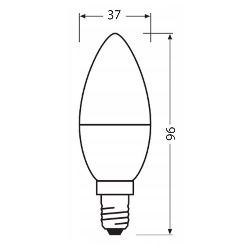 LED Pære af genanvendt plast B40 E14/4,9W/230V 4000K - Ledvance