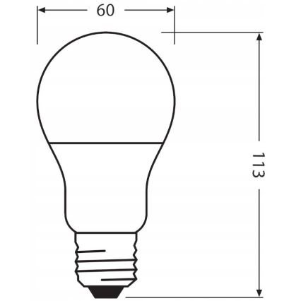 LED-pære af genanvendt plast E27/10W/230V 2700K - Ledvance