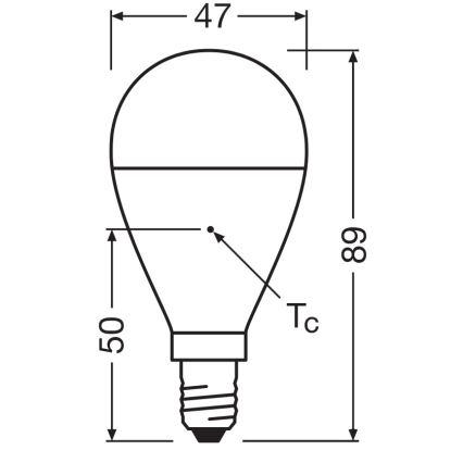 LED-pære af genbrugsplast P45 E14/7,5W/230V 2700K - Osram