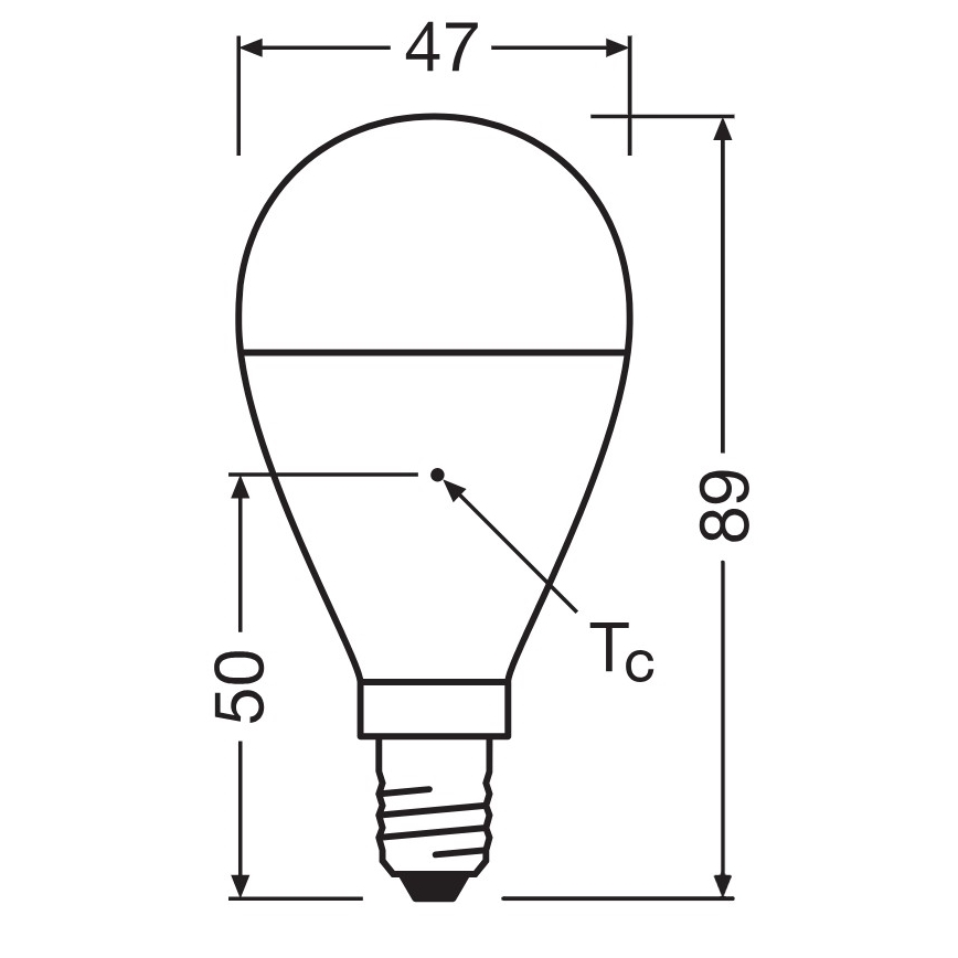 LED-pære af genbrugsplast P45 E14/7,5W/230V 2700K - Osram