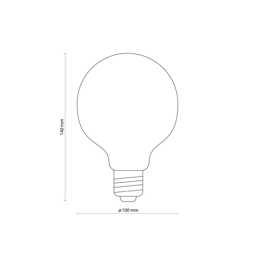 LED-pære AMBER G95 E27/6,5W/230V 3200K