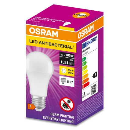 LED-pære antibakteriel A100 E27/13W/230V 2700K - Osram