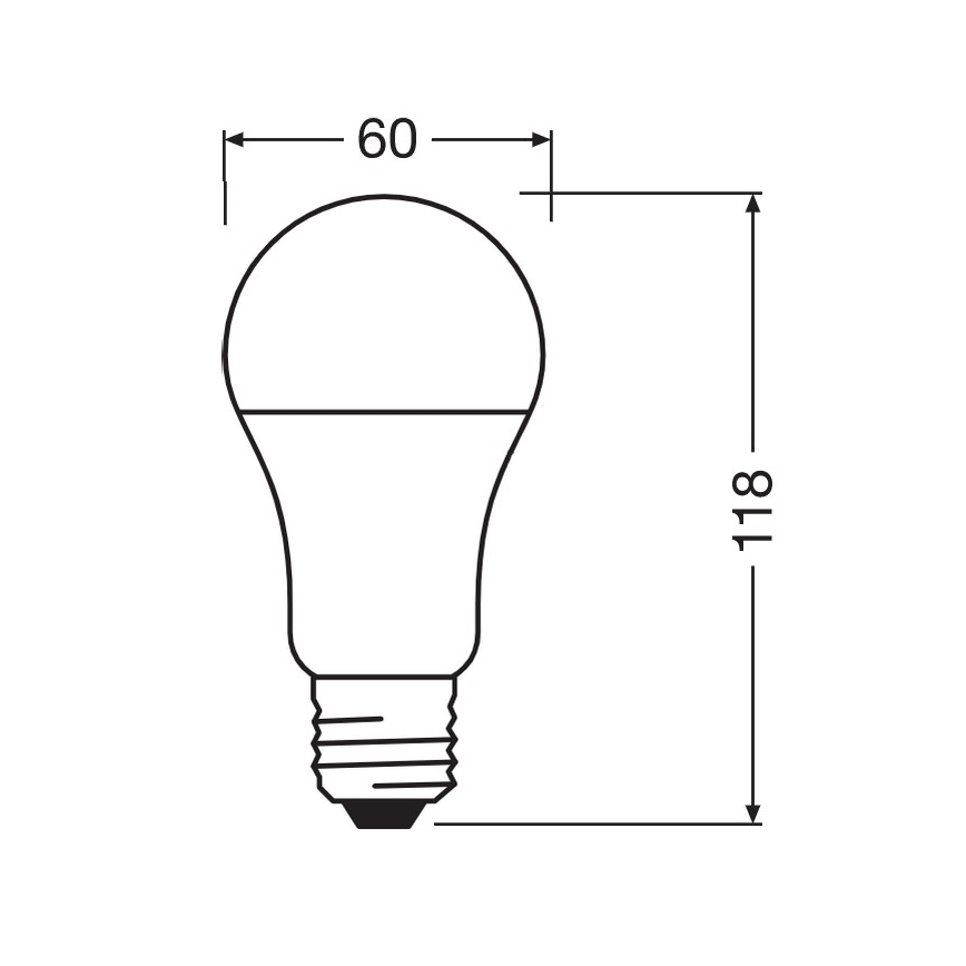 LED-pære antibakteriel A100 E27/13W/230V 6500K - Osram