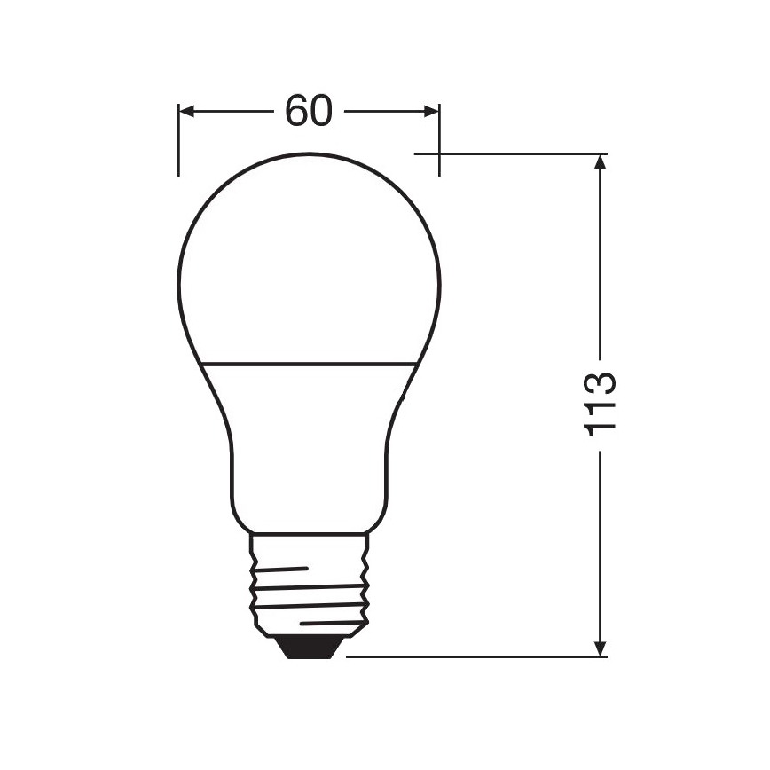 LED-pære antibakteriel A60 E27/8,5W/230V 6500K - Osram