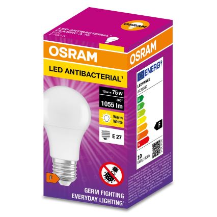 LED-pære antibakteriel A75 E27/10W/230V 2700K - Osram