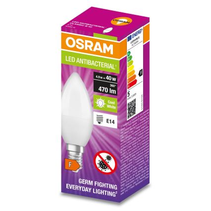 LED-pære antibakteriel B40 E14/4,9W/230V 4000K - Osram