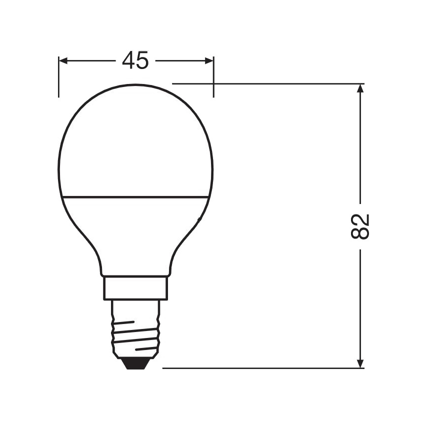 LED-pære antibakteriel P40 E14/4,9W/230V 4000K - Osram
