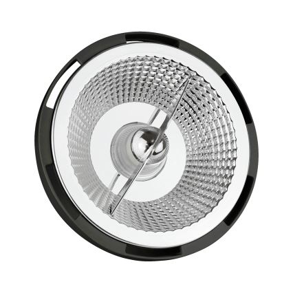 LED-pære AR111 GU10/12W/230V 3000K 15° sort