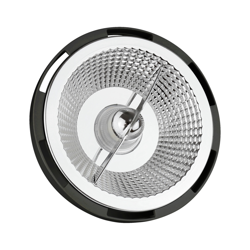 LED-pære AR111 GU10/12W/230V 4000K 45° sort