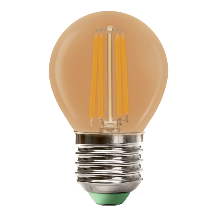 LED-pære CLASIC AMBER G45 E27/4W/230V 2200K -  Brilagi