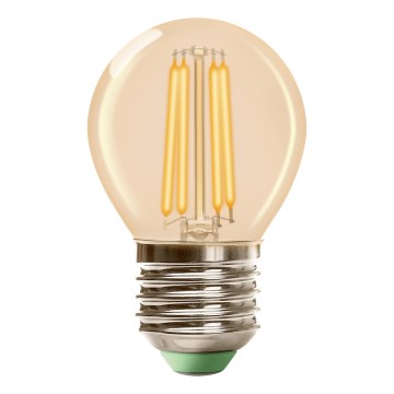 LED-pære CLASSIC AMBER G45 E27/6,5W/230V 2200K - Brilagi