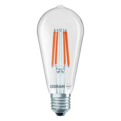 LED-pære CLASSIC FILAMENT E27/6,5W/230V 4000K - Osram