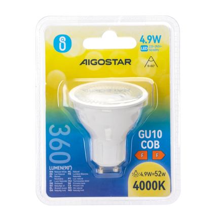 LED-pære COB GU10/4,9W/230V 4000K - Aigostar