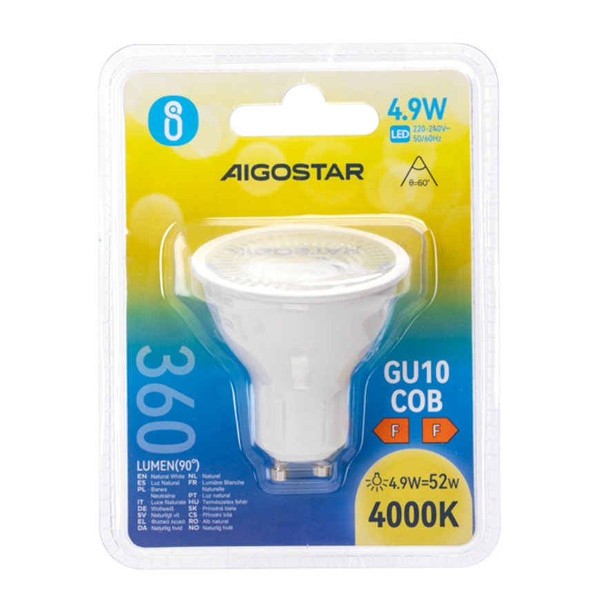 LED-pære COB GU10/4,9W/230V 4000K - Aigostar