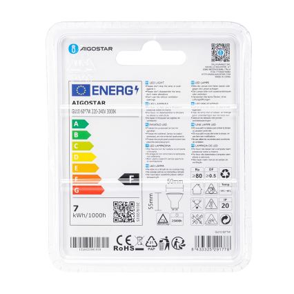 LED-pære COB GU10/7W/230V 3000K - Aigostar