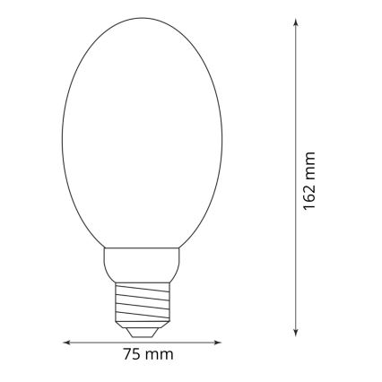 LED-pære DECO VINTAGE B75 E27/4W/230V 1800K
