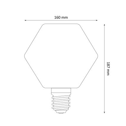 LED-pære DECO VINTAGE E27/4W/230V 1800K