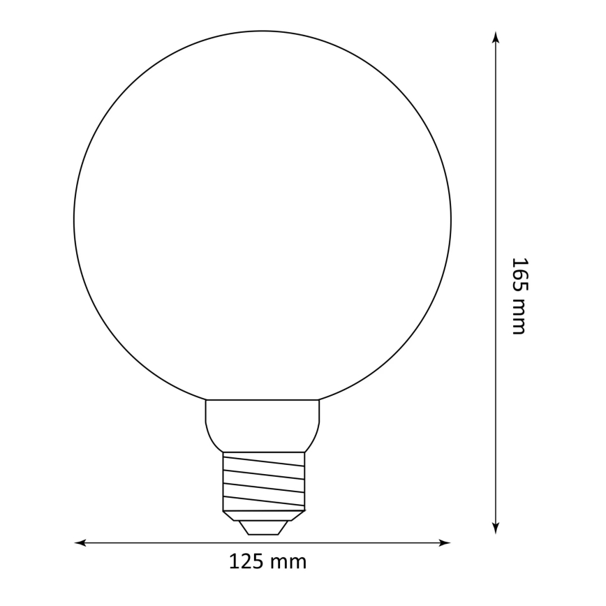 LED-pære DECO VINTAGE FILAMENT G125 E27/4W/230V 1800K
