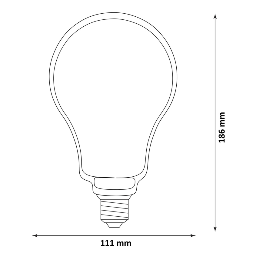 LED-pære DECO VINTAGE FILAMENT O110 E27/4W/230V 1800K