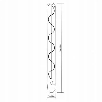 LED-pære DECO VINTAGE FILAMENT T30 E27/4,5W/230V 2200K