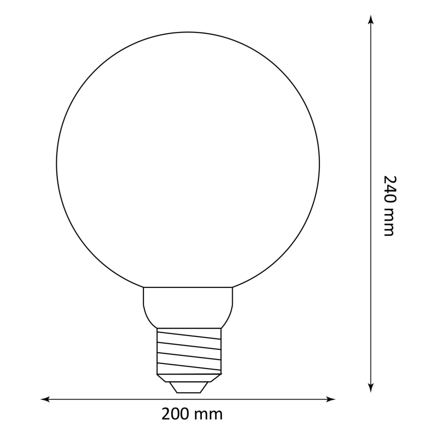 LED-pære DECO VINTAGE G200 E27/4W/230V 1800K