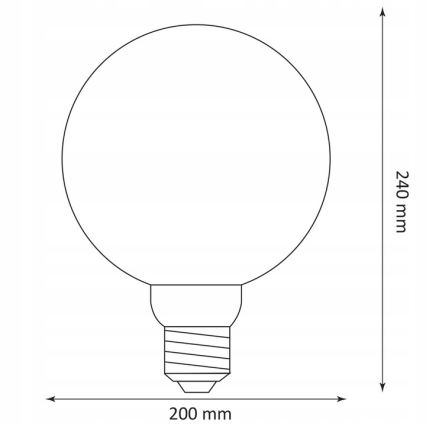 LED-pære DECO VINTAGE G200 E27/4W/230V 1800K