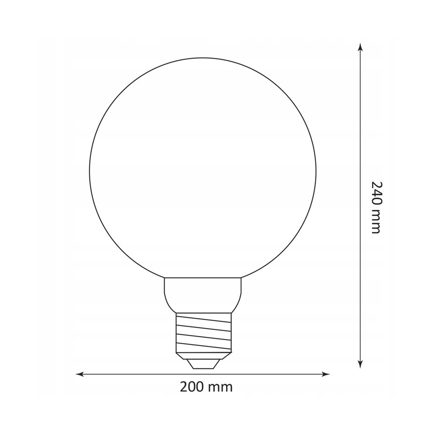 LED-pære DECO VINTAGE G200 E27/4W/230V 1800K