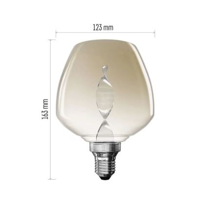 LED-pære DECO VINTAGE S123 E27/3,5W/230V 1800K