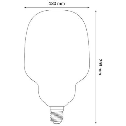 LED-pære DECO VINTAGE S180 E27/4W/230V 1800K