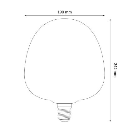 LED-pære DECO VINTAGE S190 E27/4W/230V 1800K