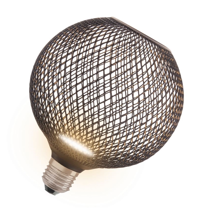 LED-pære DECOR FLAT G125 E27/3,5W/230V 2700K sort - Osram