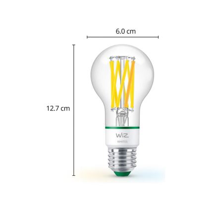 LED-pære dæmpbar A60 E27/4,3W/230V 2700-4000K CRI 90 Wi-Fi - WiZ