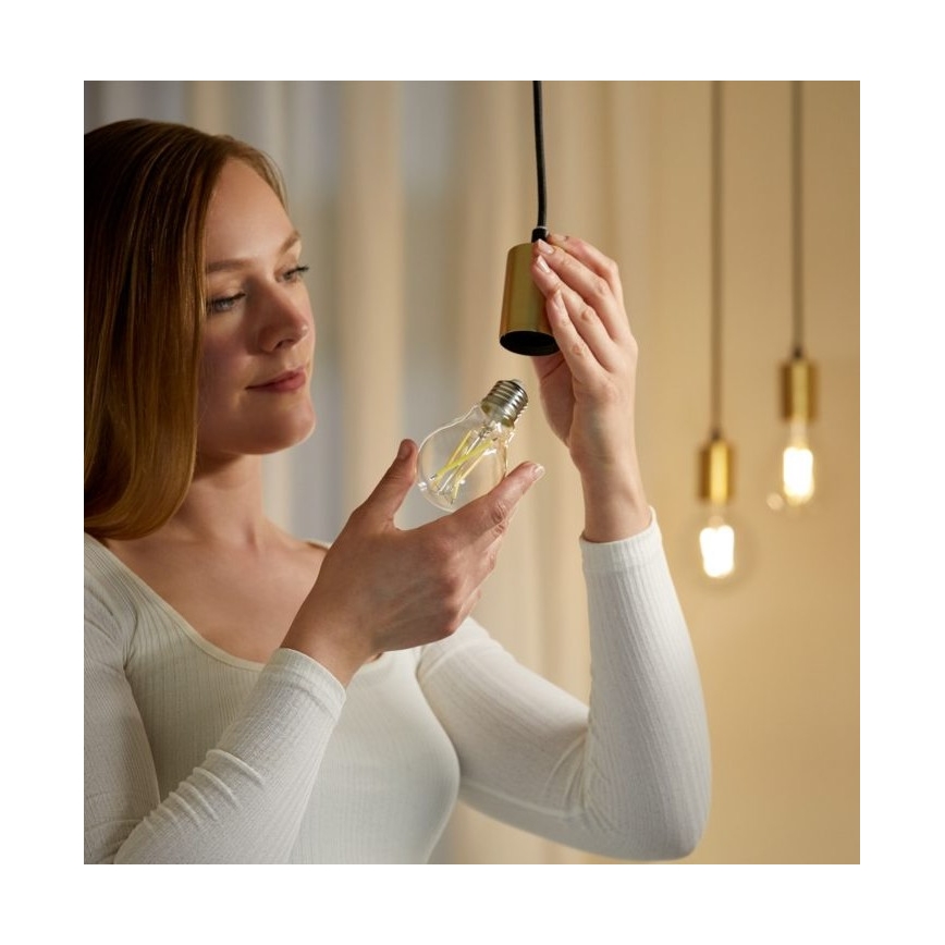 LED-pære dæmpbar FILAMENT A60 E27/6,7W/230V 2700-6500K CRI 90 Wi-Fi - WiZ