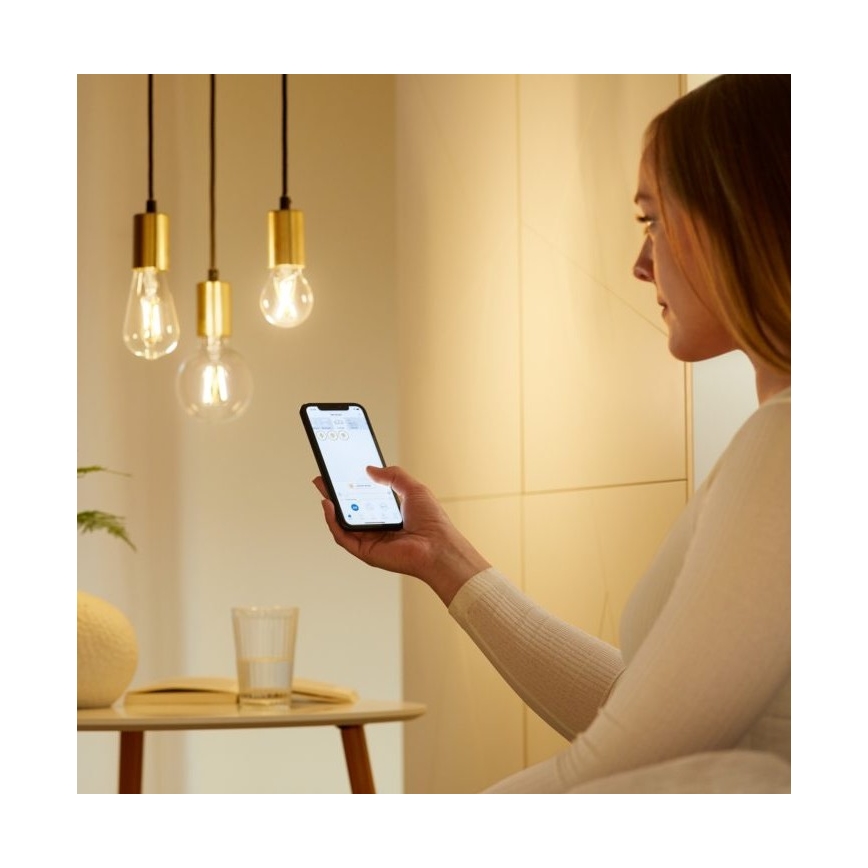 LED-pære dæmpbar FILAMENT A60 E27/6,7W/230V 2700-6500K CRI 90 Wi-Fi - WiZ