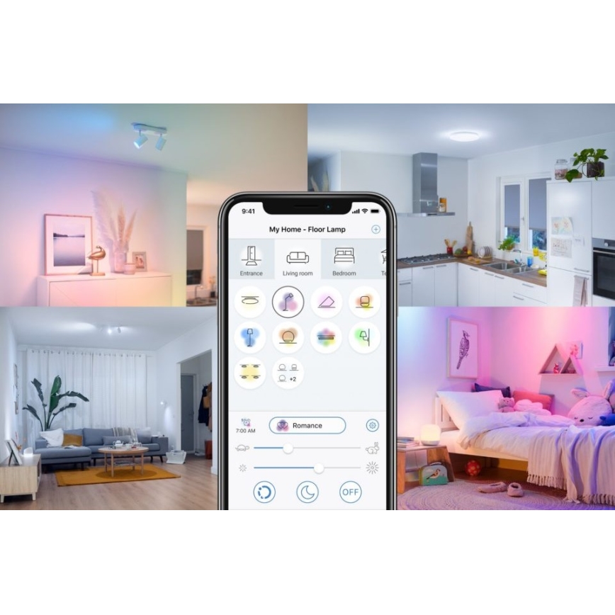 LED-pære dæmpbar FILAMENT A60 E27/6,7W/230V 2700-6500K CRI 90 Wi-Fi - WiZ