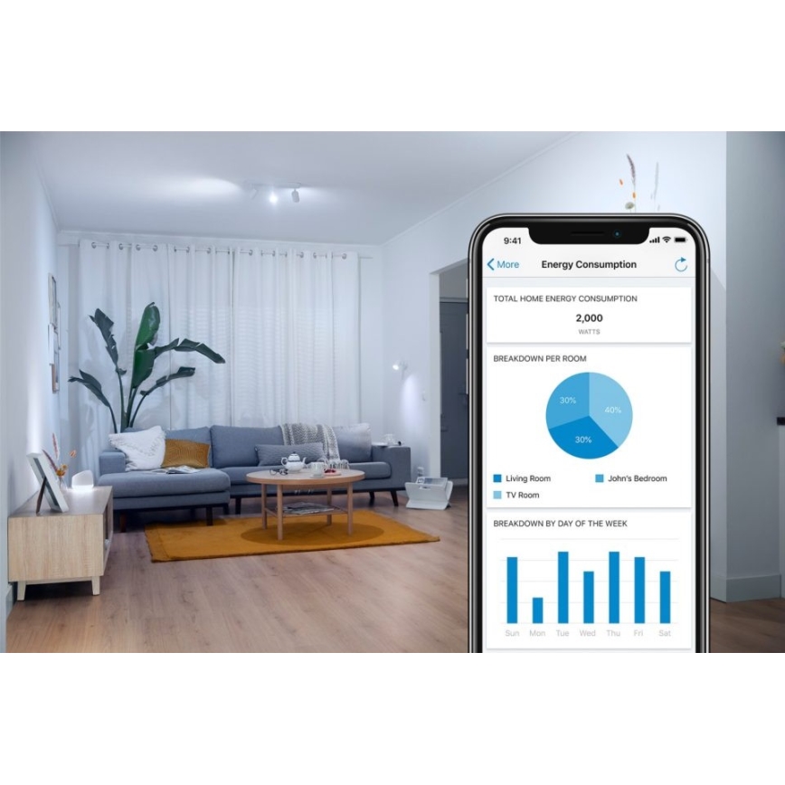 LED-pære dæmpbar FILAMENT A60 E27/6,7W/230V 2700-6500K CRI 90 Wi-Fi - WiZ