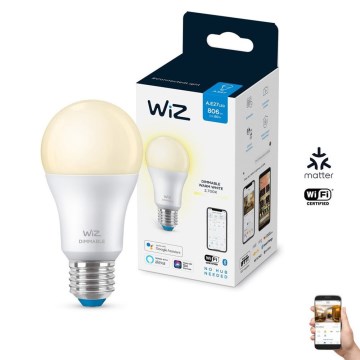 LED-pære dæmpbar A60 E27/8W/230V 2700K CRI 90 Wi-Fi - WiZ