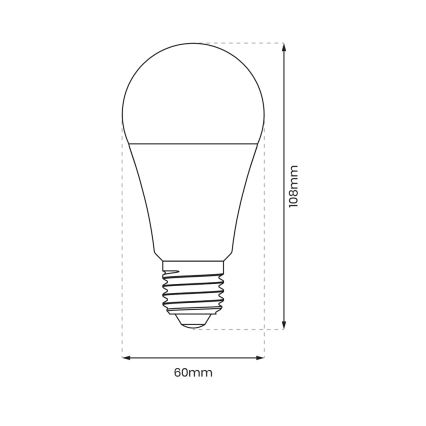 LED-pære dæmpbar A60 E27/9W/230V 4000K