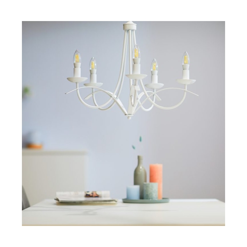 LED-pære dæmpbar FILAMENT C35 E14/4,9W/230V 2700-6500K CRI 90 Wi-Fi - WiZ
